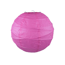 Подвесной фонарик Спираль 20 см малиновый