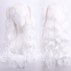 Парик косплей с двумя хвостами кудрявый 70см 3074