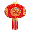 Китайский фонарь с кисточками Pro d-64 см, Процветание